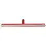 Classic Floor wiper,Flexible Neck Polypropylene, White Foam rubber Cassette 60cm Wide Red