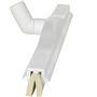 Classic Floor wiper,Flexible Neck Polypropylene, White Foam rubber Cassette 60cm Wide White