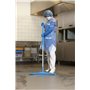 Full Colour Hygiene Floor wiper, Fixed Nek Polypropylene, Tpe Rubber 50cm Wide Blue