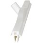 Full Colour Hygiene Floor wiper, Fixed Nek Polypropylene, Tpe Rubber 70cm Wide White