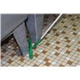 Full Colour Hygiene Floor wiper,Flexible Neck Polypropylene, Tpe Rubber 40cm Wide Green