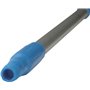 Ergonomic Aluminium Helve 130cm Anodized Aluminum, Polypropylene 1310xø 31mm Blue