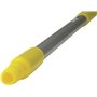 Ergonomic Aluminium Helve 130cm Anodized Aluminum, Polypropylene 1310xø 31mm Yellow