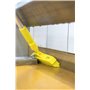 Ergonomic Aluminium Helve 130cm Anodized Aluminum, Polypropylene 1310xø 31mm Yellow