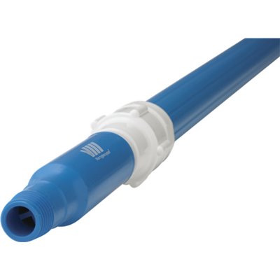 Ergonomic Telescopic Helve With Water throughput, Nipple With Nipple For Quick Coupler Blue