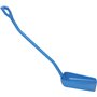 Ergonomic Shovel Tall Helve, Large Blade Polypropylene Height 1310mm Large 380x340x90mm Blue