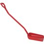 Ergonomic Shovel Tall Helve, Large Blade Polypropylene Height 1310mm Large 380x340x90mm Red