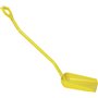 Ergonomic Shovel Tall Helve, Large Blade Polypropylene Height 1310mm Large 380x340x90mm Yellow