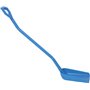 Ergonomic Shovel, Tall Helve, Small Blade Polypropylene Height 1280mm Small Blade 340x270x75mm Blue