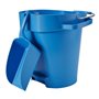 Straight Hand shovel, Big, 2 Liter Polypropylene 160x370x130mm Blue