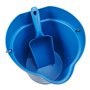 Straight Hand shovel, Medium, 1 Liter Polypropylene 340x120x110mm Blue