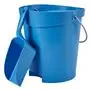 Straight Hand shovel, Medium, 1 Liter Polypropylene 340x120x110mm Blue