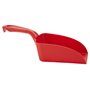 Straight Hand shovel, Medium, 1 Liter Polypropylene 340x120x110mm Red