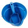 Straight Hand shovel, small, 0,5 Liter Polypropylene 300x95x80mm Blue