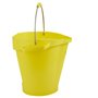 Bucket 20 Liter Polypropylene and Stainless steel 380x470x470mm Also see Bucket Lid 5693 Yellow