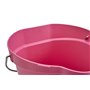 Bucket 12 Liter Polypropylene and Stainless steel 325x330x330mm Also see Bucket Lid 5687 and Wall holder 16200 Pink