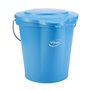 Bucket 12 Liter Polypropylene and Stainless steel 325x330x330mm Also see Bucket Lid 5687 and Wall holder 16200 Blue