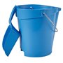 Bucket 12 Liter Polypropylene and Stainless steel 325x330x330mm Also see Bucket Lid 5687 and Wall holder 16200 Blue