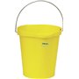 Bucket 12 Liter Polypropylene and Stainless steel 325x330x330mm Also see Bucket Lid 5687 and Wall holder 16200 Yellow