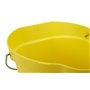 Bucket 12 Liter Polypropylene and Stainless steel 325x330x330mm Also see Bucket Lid 5687 and Wall holder 16200 Yellow