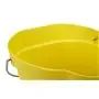 Bucket 12 Liter Polypropylene and Stainless steel 325x330x330mm Also see Bucket Lid 5687 and Wall holder 16200 Yellow