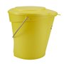 Bucket 12 Liter Polypropylene and Stainless steel 325x330x330mm Also see Bucket Lid 5687 and Wall holder 16200 Yellow