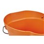 Bucket 12 Liter Polypropylene and Stainless steel 325x330x330mm Also see Bucket Lid 5687 and Wall holder 16200 Orange