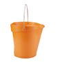 Bucket 12 Liter Polypropylene and Stainless steel 325x330x330mm Also see Bucket Lid 5687 and Wall holder 16200 Orange