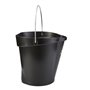 Bucket 12 Liter Polypropylene and Stainless steel 325x330x330mm Also see Bucket Lid 5687 and Wall holder 16200 Black