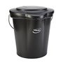 Bucket Lid for 12 Liter Bucket Polypropylene 365x310x40mm Black