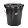 Bucket Lid for 12 Liter Bucket Polypropylene 365x310x40mm Black