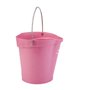 Bucket 6 Liter Polypropylene and Stainless steel 260x270x258mm Also see Bucket Lid 5689 and Wall holder 16200 Pink