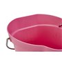 Bucket 6 Liter Polypropylene and Stainless steel 260x270x258mm Also see Bucket Lid 5689 and Wall holder 16200 Pink