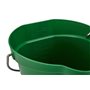 Bucket 6 Liter Polypropylene and Stainless steel 260x270x258mm Also see Bucket Lid 5689 and Wall holder 16200 Green