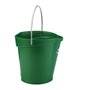 Bucket 6 Liter Polypropylene and Stainless steel 260x270x258mm Also see Bucket Lid 5689 and Wall holder 16200 Green