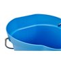 Bucket 6 Liter Polypropylene and Stainless steel 260x270x258mm Also see Bucket Lid 5689 and Wall holder 16200 Blue