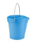 Bucket 6 Liter Polypropylene and Stainless steel 260x270x258mm Also see Bucket Lid 5689 and Wall holder 16200 Blue