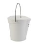 Bucket 6 Liter Polypropylene and Stainless steel 260x270x258mm Also see Bucket Lid 5689 and Wall holder 16200 White