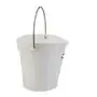 Bucket 6 Liter Polypropylene and Stainless steel 260x270x258mm Also see Bucket Lid 5689 and Wall holder 16200 White