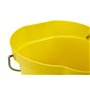 Bucket 6 Liter Polypropylene and Stainless steel 260x270x258mm Also see Bucket Lid 5689 and Wall holder 16200 Yellow