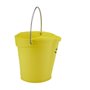 Bucket 6 Liter Polypropylene and Stainless steel 260x270x258mm Also see Bucket Lid 5689 and Wall holder 16200 Yellow