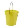 Bucket 6 Liter Polypropylene and Stainless steel 260x270x258mm Also see Bucket Lid 5689 and Wall holder 16200 Yellow