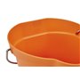 Bucket 6 Liter Polypropylene and Stainless steel 260x270x258mm Also see Bucket Lid 5689 and Wall holder 16200 Orange