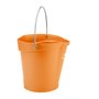 Bucket 6 Liter Polypropylene and Stainless steel 260x270x258mm Also see Bucket Lid 5689 and Wall holder 16200 Orange