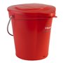 Bucket Lid for 6 Liter Bucket Polypropylene 295x250x20mm Red