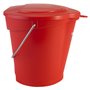 Bucket Lid for 6 Liter Bucket Polypropylene 295x250x20mm Red