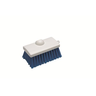 Vikan Classic Washing Brush with Water Passage - Blue Split Fibers - 150mm