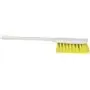 Vikan Classic Hand Brush with Long Handle - White - Soft Yellow Peetex Fibers - 420mm
