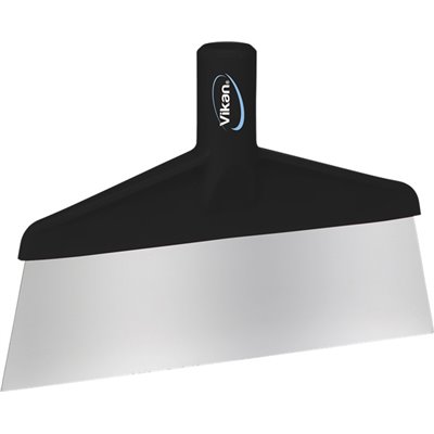 Vikan Hygiene table and floor scraper - Black - Stainless steel blade: 260mm