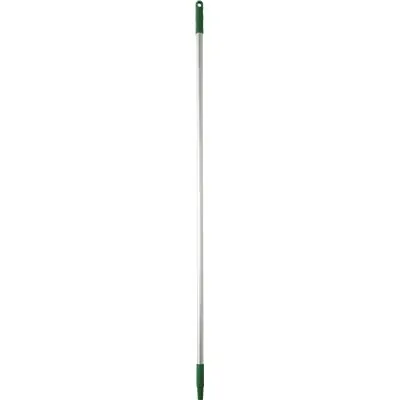 Vikan Hygiene Aluminum Handle - 1460mm - Ø25mm - Green - with Screw Thread